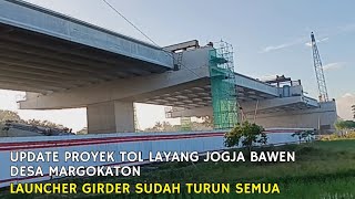 Launcher girder dipreteli panel lantai terpasang Terbaru proyek tol jogja bawen desa margokaton [upl. by Garner]