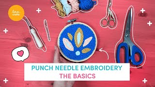 Punch Needle for BEGINNERS  How to Get Started [upl. by Piper164]