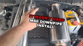 Ms6 DownPipe Install EASY [upl. by Airetal]