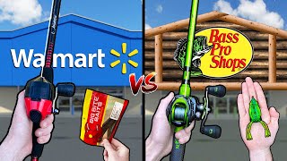 Walmart vs Bass Pro Shops Budget Fishing Challenge [upl. by Plafker663]