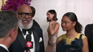 Interview with David Alan Grier the voice of 2024 Oscars and daughter on red carpet [upl. by Nnomae621]