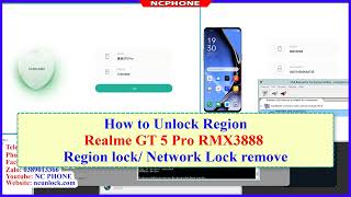 How to Unlock Region Realme GT 5 Pro RMX3888 Realme GT Neo 6 SE Region lock Network Lock remove [upl. by Arriat559]