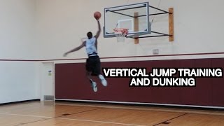 quotVertical Jumpquot Workout With Dunks  How To Jump Higher [upl. by Huntlee]