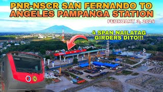 PNR NSCR SAN FERNANDO TO ANGELES PAMPANGA STATION UPDATE [upl. by Starkey]