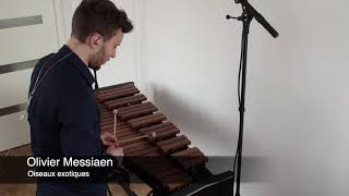 Xylophone orchestral excerpt Olivier Messiaen  Oiseaux exotiques [upl. by Brew]