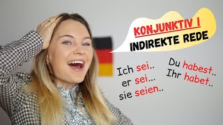 Konjunktiv 1 Indirekte Rede Erklärung  Deutsch lernen c1 b2 [upl. by Dina]