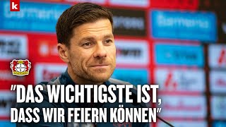 Xabi Alonso über möglichen MeisterPlatzsturm quotDanach wird der Rasen hoffentlich gut seinquot [upl. by Remmer]