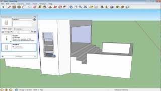 How to create components in Google SketchUp [upl. by Enos]