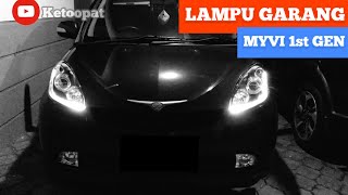 TUKAR HEADLIGHTS GARANG MYVI 1st GEN MAKEOVER MYVI PT 4 [upl. by Hugibert466]