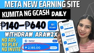 EARN P130P640 DAILY NEW RELEASED SITE  DAILY PAY OUT WITHDRAW NOT LOCK INCOME  DIRECT TO GCASH [upl. by Lombard]