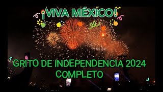 Grito de Independencia de México 2024 Ultimo grito de Andres Manuel Lopez Obrador [upl. by Jeremias]