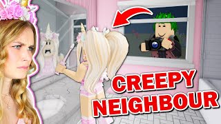 I CAUGHT My Neighbour STALKING ME In Bloxburg Roblox [upl. by Anadal431]