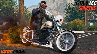 GTA 5 Online  LCC Sanctus Customization amp Review  Halloween Vehicle  Ghost Rider Bike [upl. by Mook]