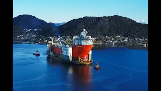 Boskalis transport of 70000ton FPSO Johan Castberg [upl. by Creighton]