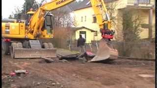 3DBaggern Komatsu Radbagger mit Tilt Rotator [upl. by Tahpos]