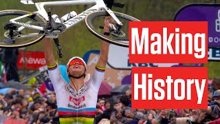 Highlights Mathieu Van Der Poel Makes History At 2024 Mens Tour Of Flanders [upl. by Chamberlin]