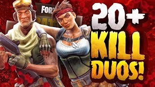 20 KILL DUOS GAME  FORTNITE BATTLE ROYALE [upl. by Lrad]