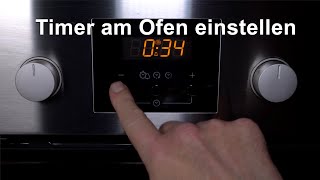 Timer  Zeitschaltuhr einstellen am Ofen mit 3 Knöpfen Zeitschaltuhr Kurzzeitwecker einstellen [upl. by Eelrebmyk]