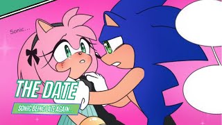 THE LATE DATE  Sonamy Comic Dub [upl. by Ahsier312]