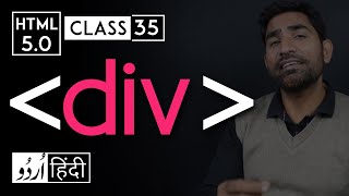 Div tag  html 5 tutorial in hindiurdu  Class  35 [upl. by Endres]