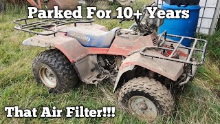 Will It Run Suzuki ATV Barn Find Part 1  2 [upl. by Dinsdale]