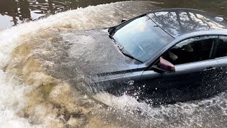 Rufford Ford  Vehicles vs Flooded Ford compilation  101 [upl. by Arenat]