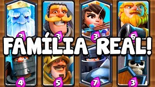 VOCÊ JÁ VIU ISSO USEI O DECK DA FAMÍLIA REAL E O FINAL ME SURPREENDEU CLASH ROYALE [upl. by Sacrod]