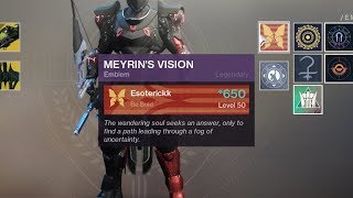 How To Get quotMeyrins Visionquot Emblem  Forge Glyph Puzzle Destiny 2 Black Armory [upl. by Collayer]