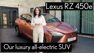 2024 Lexus RZ 450e walkaround take a tour of our luxury allelectric SUV [upl. by Esilrahc]