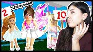 ASKING STANGERS TO RATE MY OUTFIT  Roblox  Royale High School [upl. by Ahseei]