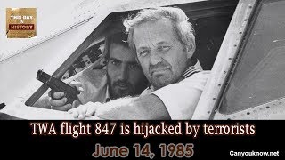 TWA flight 847 is hijacked by terrorists Jun 14 1985 [upl. by Gelhar]