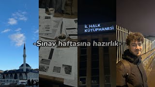 Sınav haftasına hazırlık  Kütüphanede geçen günler [upl. by Lananna]