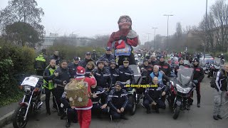 54 BEFANA BENEFICA DEL MOTOCICLISTA MIGLIAIA DI MOTO INVADONO MILANO [upl. by Milzie]