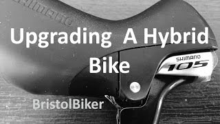 Upgrading A Hybrid Bike Shimano 105  Part 1 [upl. by Atlas]