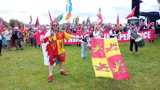 Welsh Independence March in Carmarthen [upl. by Miah]