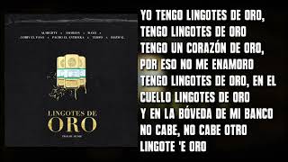 Lingotes de Oro  Almighty Amarion Tempo DOzi Hozwal Pacho El Antifeka amp Jamby El Favo Letra [upl. by Novahc]