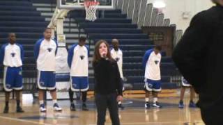 Meghan Gormans National Anthem for The Buffalo Stampede March 20101wmv [upl. by Ellenehs147]