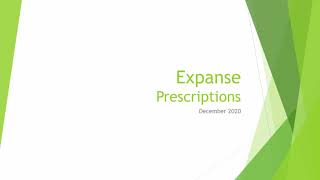 Expanse Prescriptions [upl. by Tiffie]