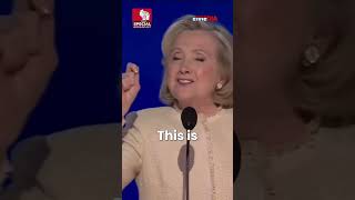 Hillary Clintons Powerful Endorsement of Kamala Harris at 2024 DNC [upl. by Monteria]