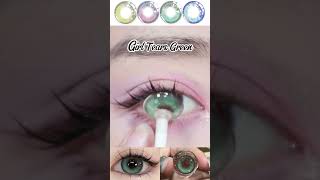 MISLENS PINK OR GREEN💗💚mislens contactlenses cosplay anime cosplaygirl coloredcontacts [upl. by Eyde907]