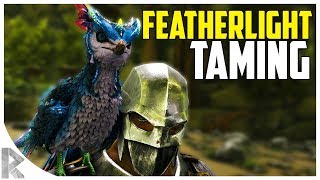 FEATHERLIGHT TAMING OWL  How to Tame a Featherlight  Ark Aberration Expansion Pack DLC EP20 [upl. by Eesdnil273]