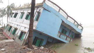 Shariatpur Padma River Erosion  Shariatpur District will be Destroy in River Erosion [upl. by Gaul114]