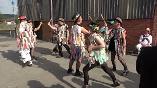 Ledbury Morris dance quotDilwyn followed by Clee Hillquot at Bromyard Folk Festival 2023 [upl. by Alvarez]