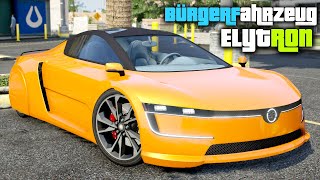 Bürgerfahrzeug Elytron Volkswagen XL1  GTA 5 Lore Friendly Car Mod  Download Link [upl. by Farmer]