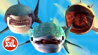 ALL L LARGE SHARKS UNLOCKED  Hungry Shark World  New Shark Gameplay [upl. by Inwat]