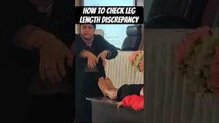 How to check Leg Length Discrepancy sportsphysio physiotherapy exercise advancedphysiotherapy [upl. by Ardnusal]