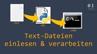 TextDatei einlesen amp verarbeiten  Python Tutorial 17 [upl. by Basilio336]