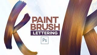 Photoshop  Paint Brush Lettering Fácil [upl. by Eelyak439]