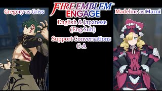 Fire Emblem Engage Gregory amp Madeline Support Conversations English amp Japanese HD [upl. by Anyal676]