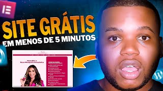 COMO CRIAR UM SITE GRÃTIS Em Menos de 5 Minutos  COM HOSPEDAGEM E DOMÃNIO GRÃTIS Passo a Passo [upl. by Omrelliug]